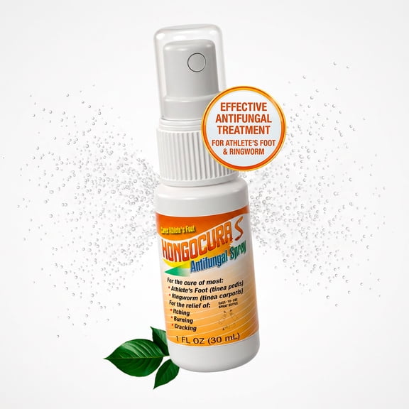 Hongocura Foot Spray | Athletes Foot Spray & Ringworm Treatment | Fast Drying Formula | 2 Fl Oz | 1 -Pack