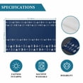 thumbnail image 6 of Rustic Botanical Placemats Set of 12, Japanese Herb on Navy Blue Simple Art Placemats for Dining Table, Place Mats for Kitchen Tabletop, Waterproof Wipeable Dining Table Mats Set, 6 of 9