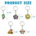 thumbnail image 3 of Pabucle Cute Keychains Bulk,100 PCS Random Different Key Chain Accessories for Keys Backpack Bag Charm Gifts for Party Favors Classroom Prizes C80, 3 of 3