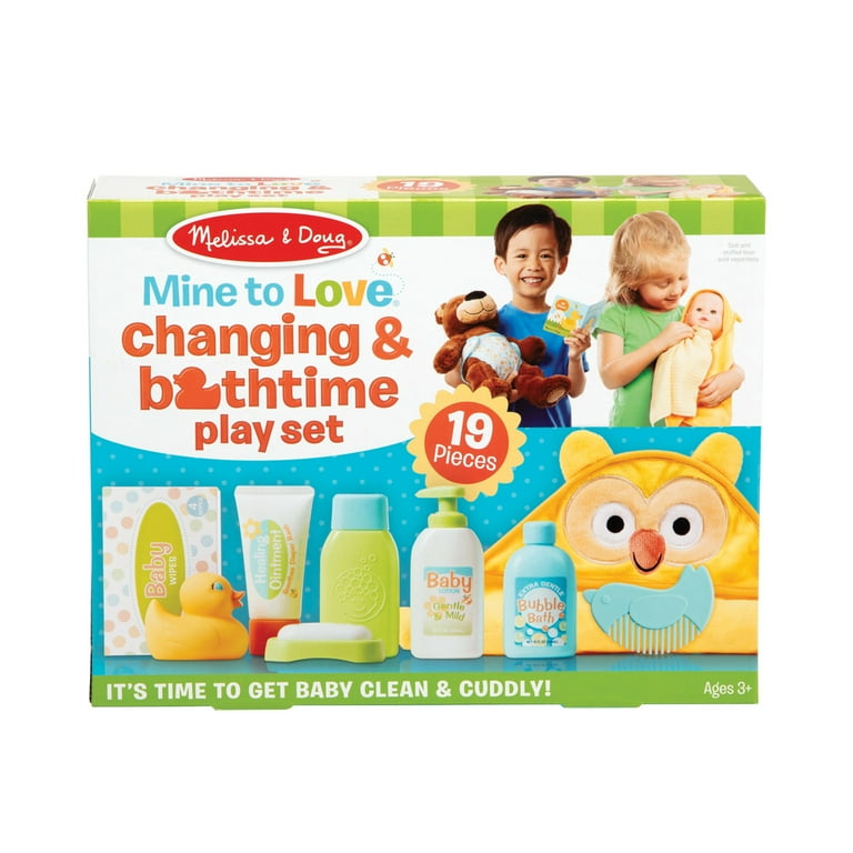 Melissa & Doug Mine to Love Changing & Bathtime Play Set for Dolls