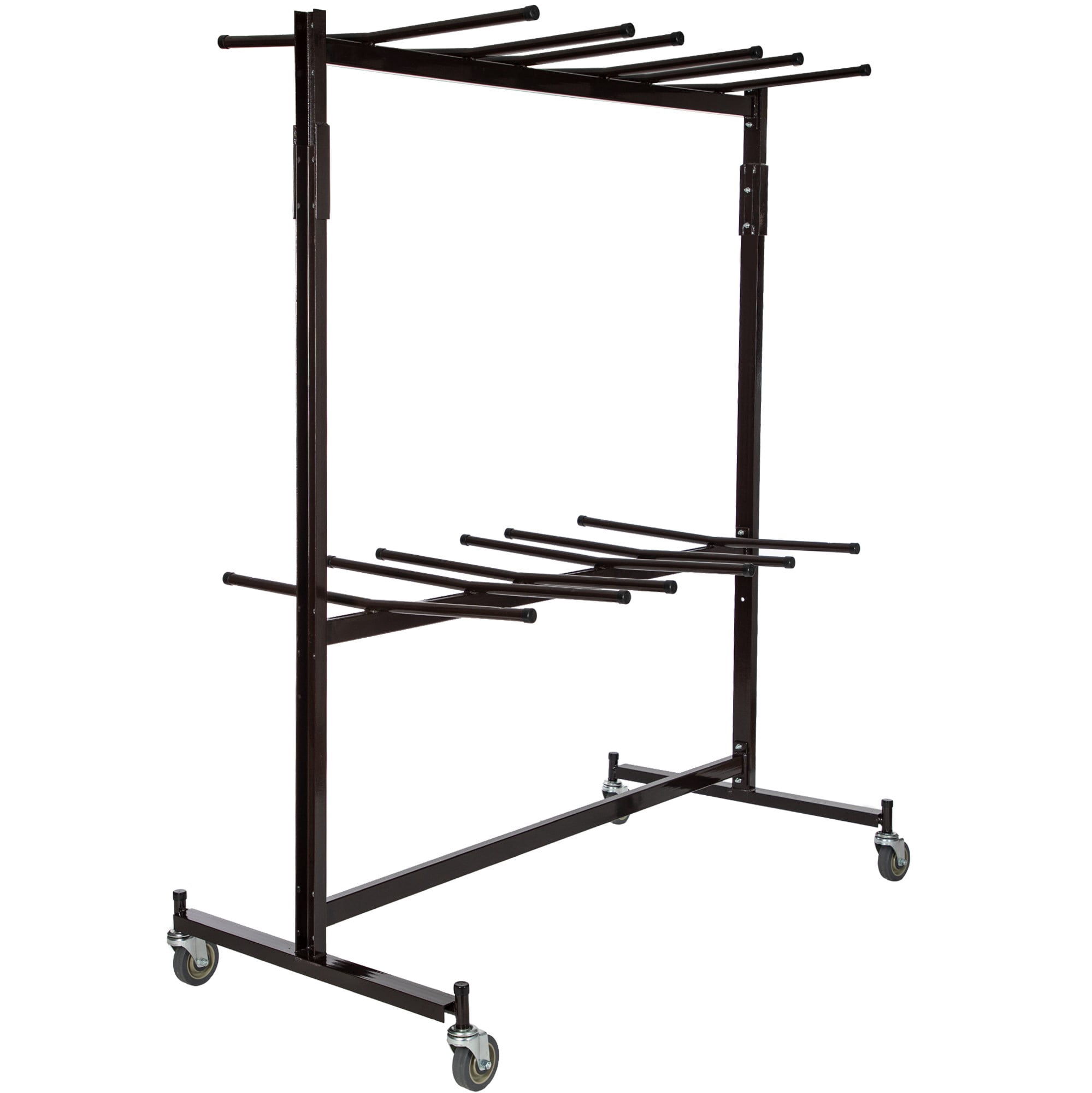 Hampden Furnishings Julian High-Back Chair Hanging Cart, Brown Steel, Closet Organizer