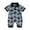 Blue, variant on 0-18M Baby Boys Gentleman Jumpsuits 3M 6M 12M 18M Casual Cow Bull Head Print Short Sleeve Romper for Newborn