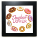 thumbnail image 1 of Dona Circle Western postre comida Mesa de pared con marco cuadrado negro, 1 of 4