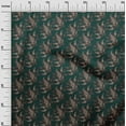 thumbnail image 3 of oneOone Cotton Poplin Teal Green Fabric Asian Paisley Diy Clothing Quilting Fabric Print Fabric By Yard 42 Inch Wide, 3 of 4