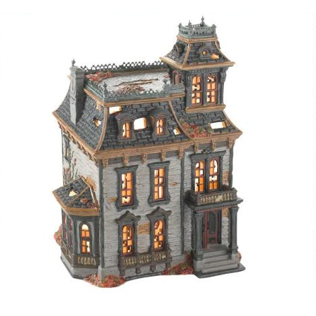 department 56 halloween village mordecai mansion 4025337 retired