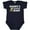 Navy Blue, variant on Inktastic Daddy's Fishing Buddy with White Text Boys Baby Bodysuit