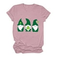 thumbnail image 3 of JURANMO 2025 St Patrick's Day Shirts for Women Lucky Irish Cute Gnome T-Shirt Funny Holiday Graphic Short Sleeve Tee Blouses Pink M Lightning Sales of Today Prime, 3 of 5