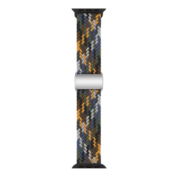 Correa de hebilla magnética trenzada para reloj Apple de 789ª generación, pulsera ajustable para Apple Watch
