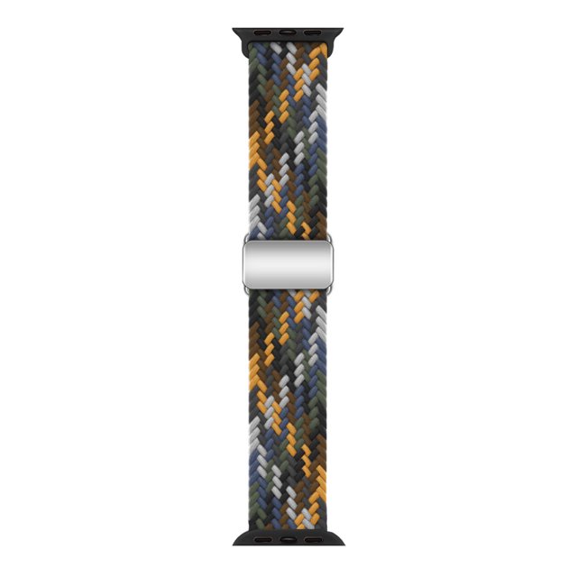 Correa de hebilla magnética trenzada para reloj Apple de 789ª generación, pulsera ajustable para Apple Watch
