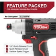 Hyper Tough 20V Max (2Tool Set) 3/8 inch Cordless Drill & 1/4 inch