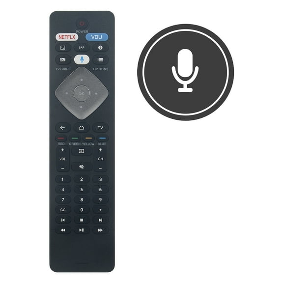 NH800UP BT800 Replacement Voice Remote fit for Philips Android /Google Smart TV 43PFL5604/F7 43PFL5704/F7 50PFL5604/F7 50PFL5704/F7 55PFL5604/F7 55PFL5704/F7 65PFL5504/F7 65PFL5604/F7