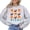 Gray Sweatshirt, variant on Girls Miami Football Sweatshirt Orange Bows and Footballs Game Day Pullover White Sweatshirt Youth Small