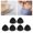 Black, variant on 3 Pairs Triangle Bra Inserts Pads Removable Bra Cups Inserts Replacement Pads Sponge Women for Sports Black