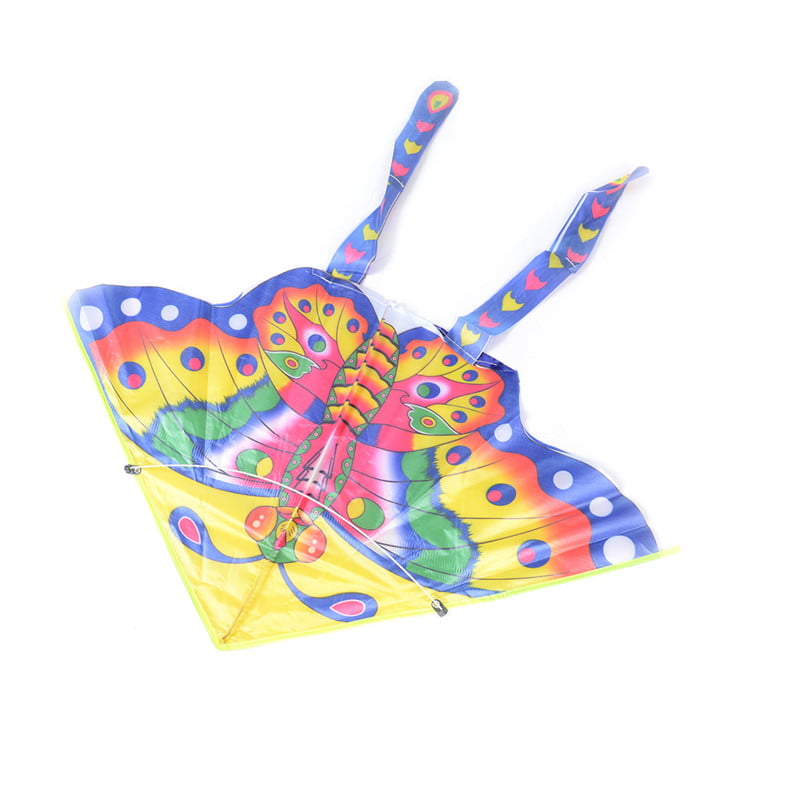 1PC Butterfly Printed Long Tail Kite Children Kids Outdoor Garden Fun Toy FJ 