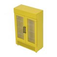 thumbnail image 2 of Wood Dollhouse Fridge, Dollhouse Refrigerator Exquisite Workmanship Double Door Simulation Safe Keeps Attention Easy To Store Portable  For 1:12 Dollhouse, 2 of 8