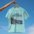 thumbnail image 6 of Lake Ontario Great Lakes Graphic T-shirt Lake Ontario Shirt White Lighthouse Design Tee Sailboat Graphic Top, 6 of 9