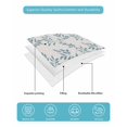 thumbnail image 4 of Twin Quilt Bedding Set, Blue Leaves Reversible Summer Quilt 3 Pieces, Modern Minimalist Leaf Botanical Vintage Lightweight Bedspreads Coverlets with 2 Pillow Shams for All Seasons, 4 of 5