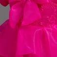 thumbnail image 6 of LYMAYTER Kids Wedding Birthday Party Dress for Flower Girls Bridesmaid Cake Tutu Ball Gown Party Dress, 6 of 8
