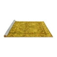 thumbnail image 2 of Ahgly Company Machine Washable Indoor Rectangle Persian Yellow Traditional Area Rugs, 5' x 7', 2 of 4