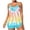 Z04 Yellow, variant on Erwazi Tankini Swimsuits for Women Plus Size Printed Crew Neck Tie Neck 2 Piece Modest Swimwear Tank Top Bathing Suit Suit