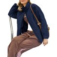 thumbnail image 5 of Women's Oversized Lightweight Down Coat Long Sleeve Zip Packable Short Puffer Jackets, 5 of 5