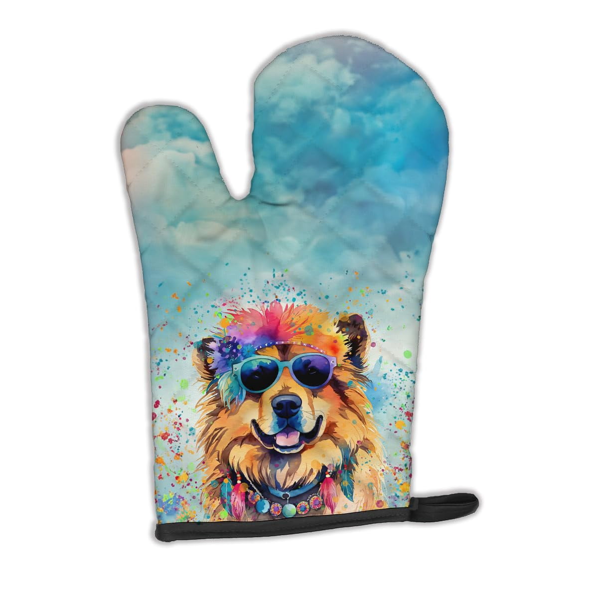 Alaskan Klee Kai Hippie Dawg Oven Mitt 8.5 in x 12 in