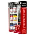 thumbnail image 3 of Angelus Leather Paint Basics Kit, Contains 1 Ounce Bottles of Black, White, Red, Blue, Yellow and Preparer, Plus a 5-Piece Angelus Brush Set (799-01-KIT), 3 of 4
