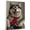 Alaskan Malamute, variant on Irish Wolfhound Dog Playing Electric Guitar Wall Canvas Size 8x12 – Irish Wolfhound Canvas Art for Dog Lovers, Electric Guitar Canvas Wall Decor