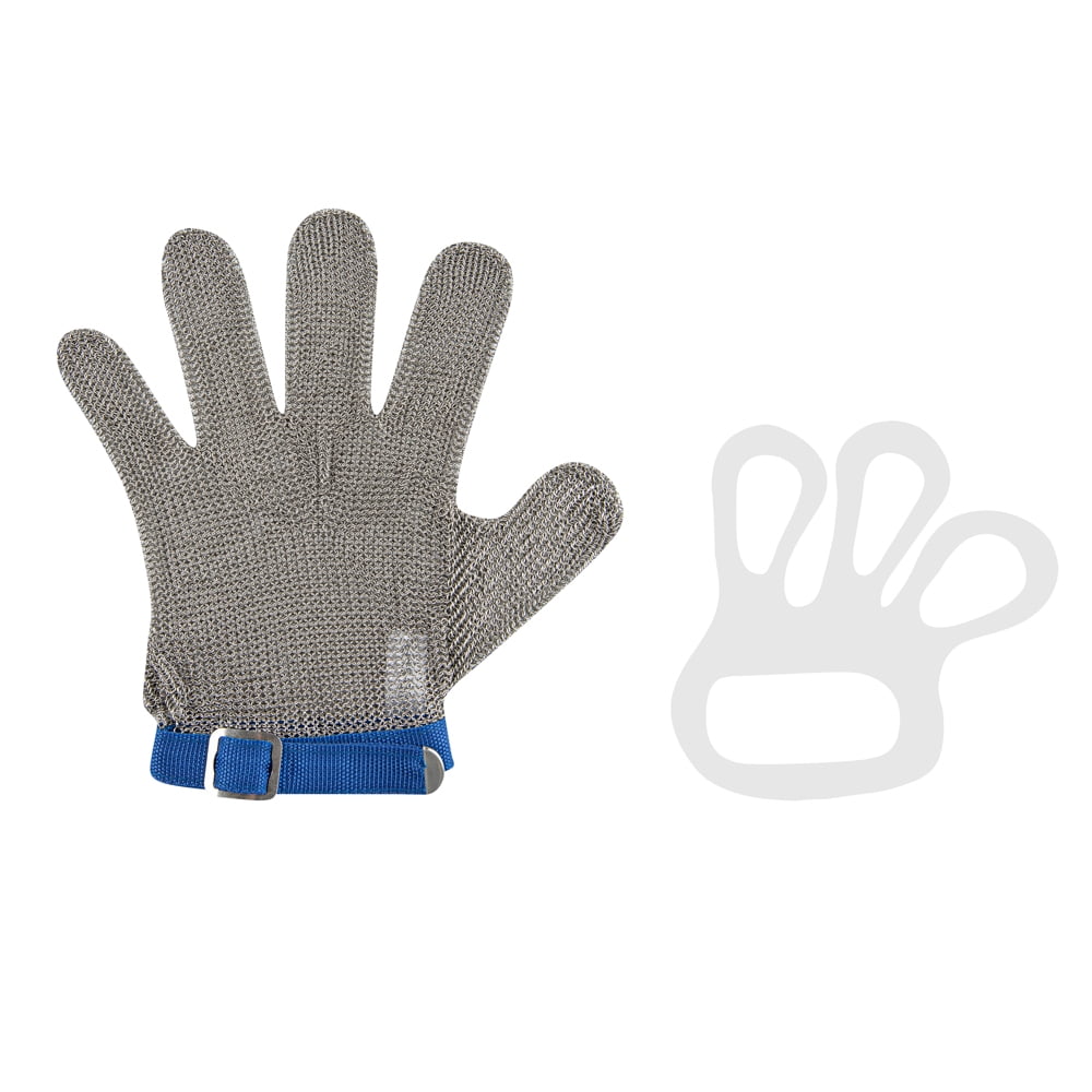 Restaurantware-Life Protector 10 x 5.1 Inch Kitchen Glove For Cutting 1 306-Grade Steel Metal Glove - Level-9 Protection Heavy-Duty Stainless steel Cutting Mitt Dishwashable To Slice Or Dice
