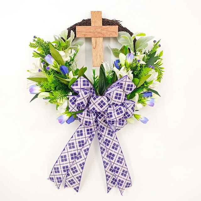 ABPWLY Easter Wreath Wreath Spring Wreath Wreath Door Wreath Door Hanging Decoration Clearance House Essentials Canada Days Home Essentials Home Goods