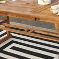 thumbnail image 4 of Ensemble de Table à Manger de Patio 4 Pcs avec Extension Papillon en Brun, 4 of 5