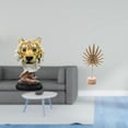 thumbnail image 2 of Escultura de mesa Cabeza de Tigre, Estatua de Cabeza de Animal, Figura Decorativa de Hojas, Resina, Hierro, Madera, Adorno Artístico, Adecuado para Do, 2 of 8