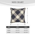 thumbnail image 2 of Velvet Rimmed Pillowcase Is Not Easy To Open Line Deformation Invisible Zipper Opening And Closing Only Pillowcase Does Not Contain Pillow Core Argyle Plaid Lightslategray_4 18"X18", 2 of 8