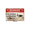 thumbnail image 1 of Vinilo de PVC Warning Sign Bear German Shepherd on Duty, 10 unidades, 1 of 1