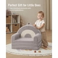 thumbnail image 2 of Sofá plegable para niños pequeños Blissful Diary 2 en 1, color gris, 2 of 9