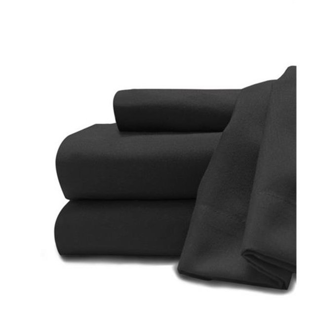 Sobel Westex Soft and Cozy Easy Care Deluxe Microfiber Sheet Set Black - Cal King