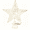 White, variant on Glitter Christmas Star Tree Topper for Holiday Decorations - Christmas Tree Decorations,Xmas Tree Topper with Lights Decor Xmas Ornament 10" (Black)