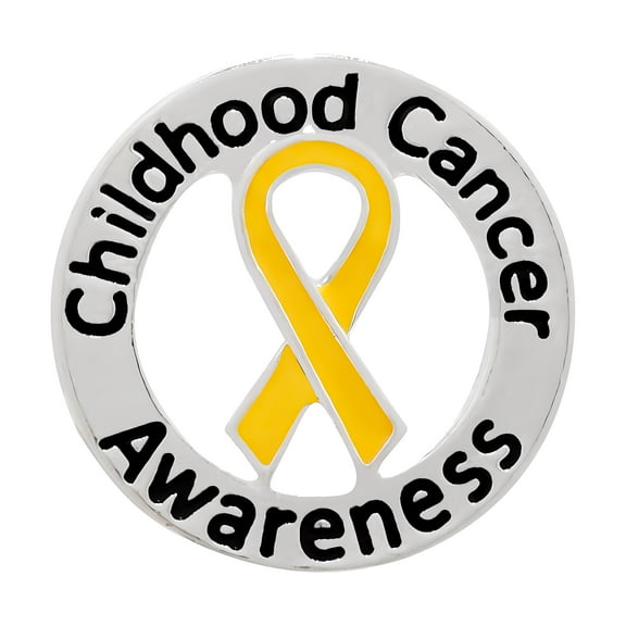 Childhood Cancer Awareness Ribbon Pins (2 Pins)