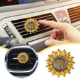 thumbnail image 3 of Clip aromático para aire acondicionado con diseño de girasol, decoración para el coche, clip perfumado para el coche, aromaterapia para el coche, ambientador para el coche, fragancia para la boca, 3 of 8