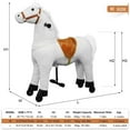 thumbnail image 6 of DEYGIA Ride on Horse for Big Kids Horse Ride on Toy, Riding Horse Pony Rider Mechanical Walking Action Plush Animal for 9 Years to Adult, No Battery or Electricity, Giddy up, Max Load 187LBS, 6 of 10