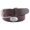 thumbnail image 1 of ZeppelinProducts UVA-BOLP-BRW-46 Virginia Concho Brown Leather Belt- 46 Waist, 1 of 1
