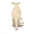 thumbnail image 4 of BLISSFUL STEP Women's Open Toe Triple Straps Stiletto High Heeled Sandals, 4 of 7