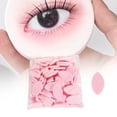 thumbnail image 1 of 100 esponjas de práctica con forma de ojo, almohadillas suaves para pestañas postizas, esponjas de maquillaje para salón de belleza, para extensiones Rosa, 1 of 8
