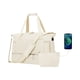 thumbnail image 4 of Bolsas de viaje para mujer, bolsa de fin de semana, bolsa de gimnasio con compartimento para zapatos y bolsillo para artículos húmedos, bolsa de viaje de fin de semana con carga USB, 4 of 7