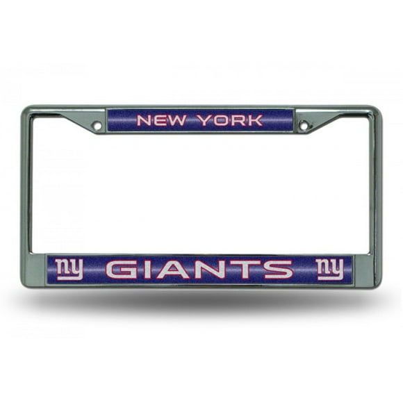 New York Giants Glitter Chrome License Plate Frame