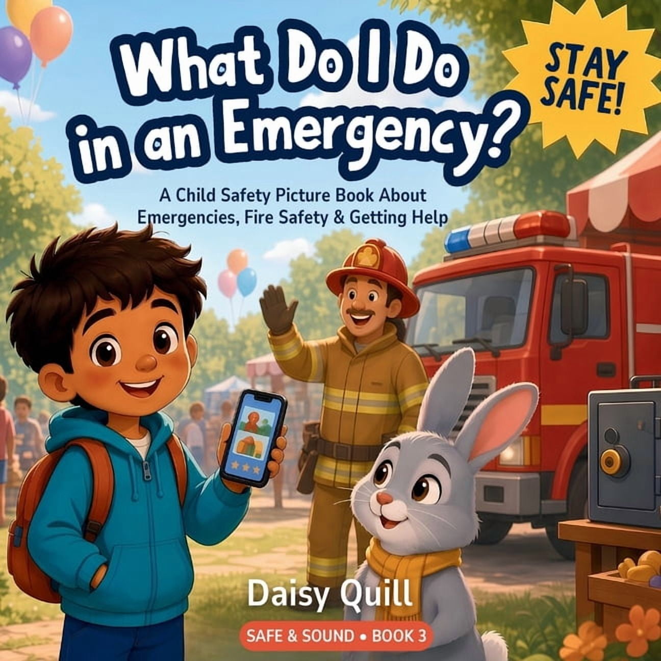 Safe & Sound What Do I Do in an Emergency?: A Child Safety Picture Book About Emergencies, Fire Safety, and Calling for Help (Ages 4-, Book 3, (Paperback)