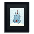 thumbnail image 2 of Trademark Fine Art "Christmas Snow Cat" Canvas Art by Carla Martell, Black Matte, Black Frame, 2 of 5