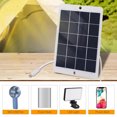 thumbnail image 4 of Amdohai 3W 5V Portable Solar Charger Waterproof Solar Panel Charger for Camping with Micro USB Plug for Charging Mobile Phones Mini Fans LED Light Home Monitor Camera, 4 of 8