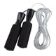 thumbnail image 1 of Cuerda de saltar con longitud ajustable y mango de espuma que evita resbalones, cable de acero, cuerda de velocidad para ejercicios al aire libre, color blanco, 1 of 12
