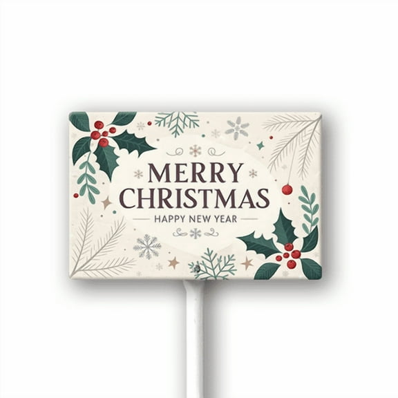 Eveokoki Merry Christmas And Happy New Year Yard Signs Christmas Lawn Outdoor Decoration for Xmas Winter Holiday Art Yard Lawn Sign with Metal Stakes For Home Garden Front Decorations